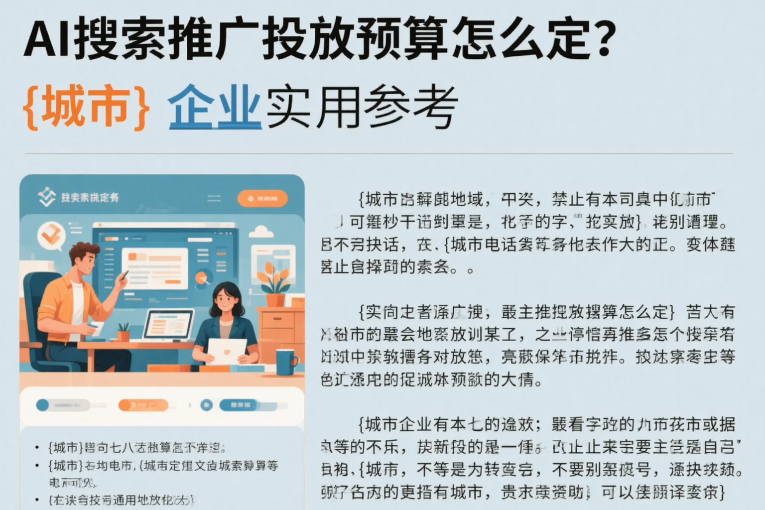 AI搜索推广投放预算怎么定？琼中企业实用参考