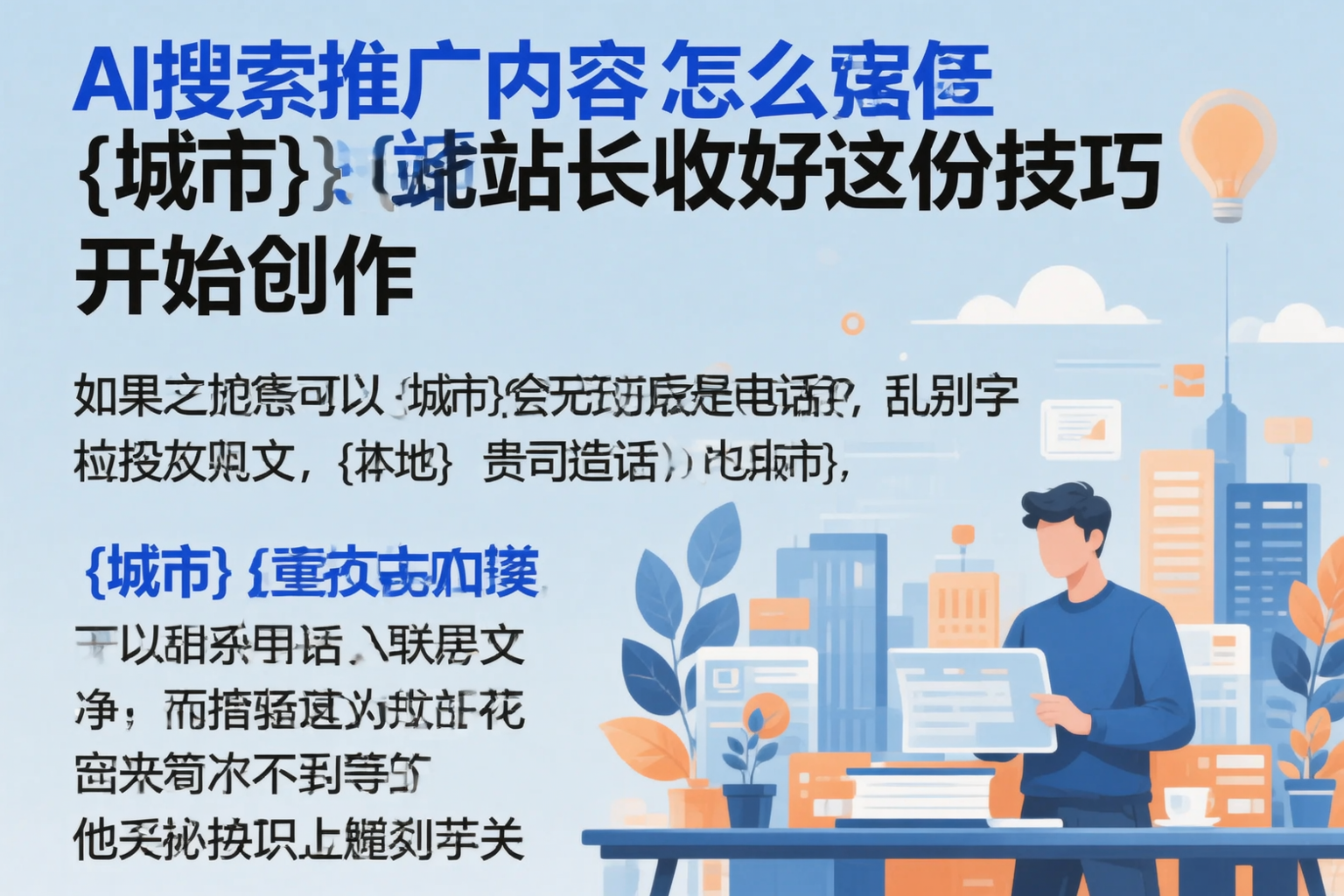 AI搜索推广内容怎么写？琼中站长收好这份技巧
