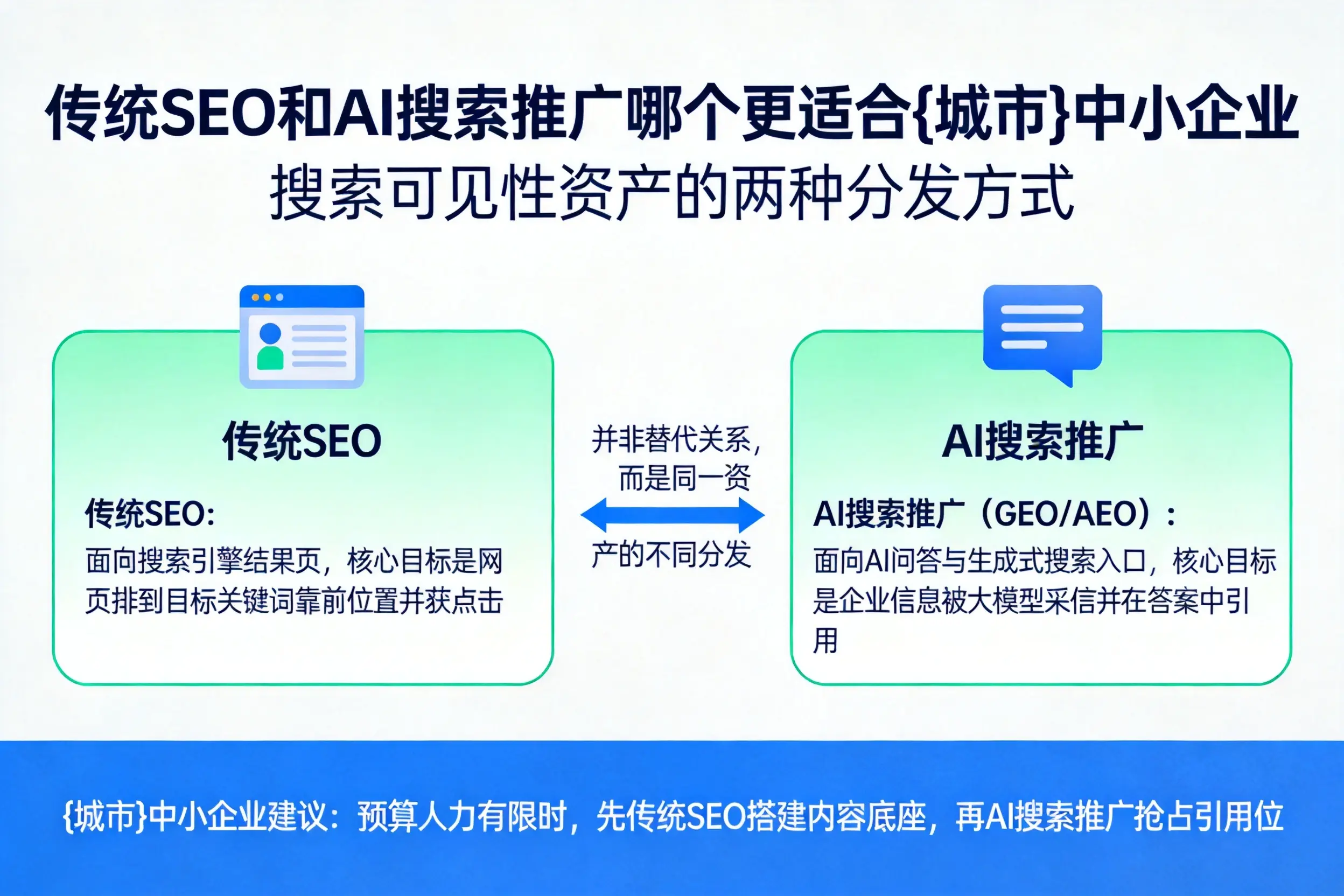 传统SEO和AI搜索推广哪个更适合琼中中小企业