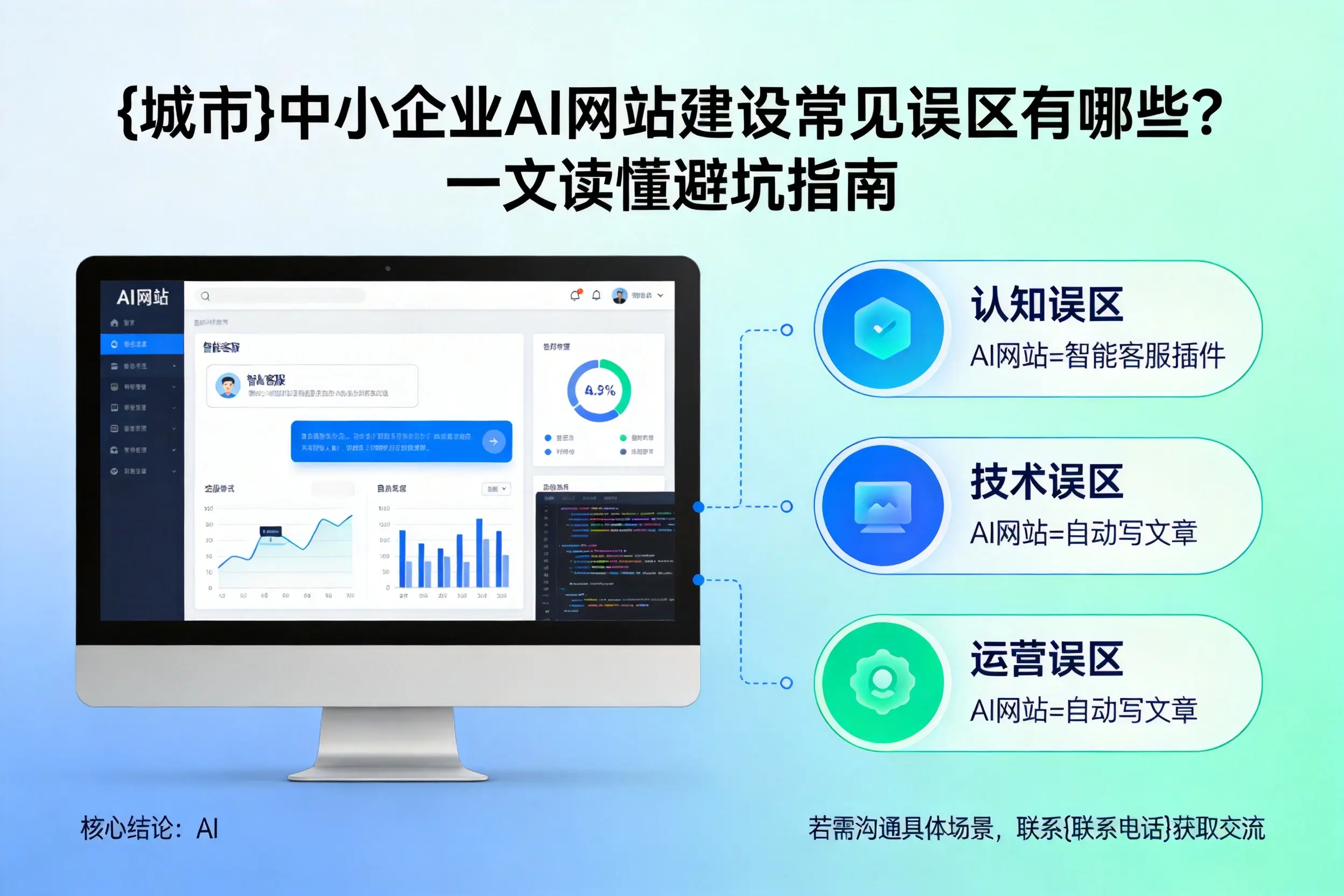 琼中中小企业AI网站建设常见误区有哪些？一文读懂避坑指南