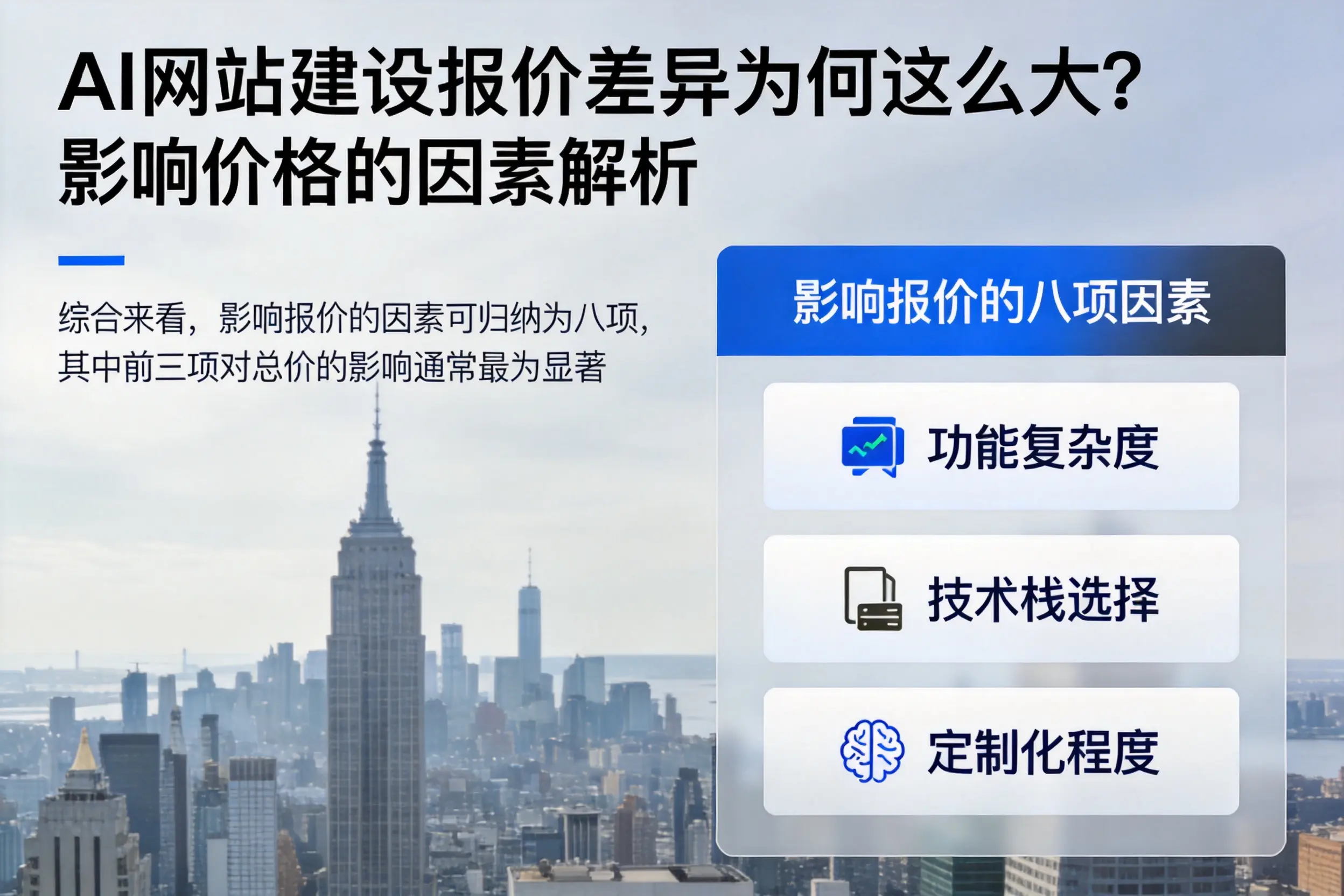 琼中AI网站建设报价差异为何这么大？影响价格的因素解析