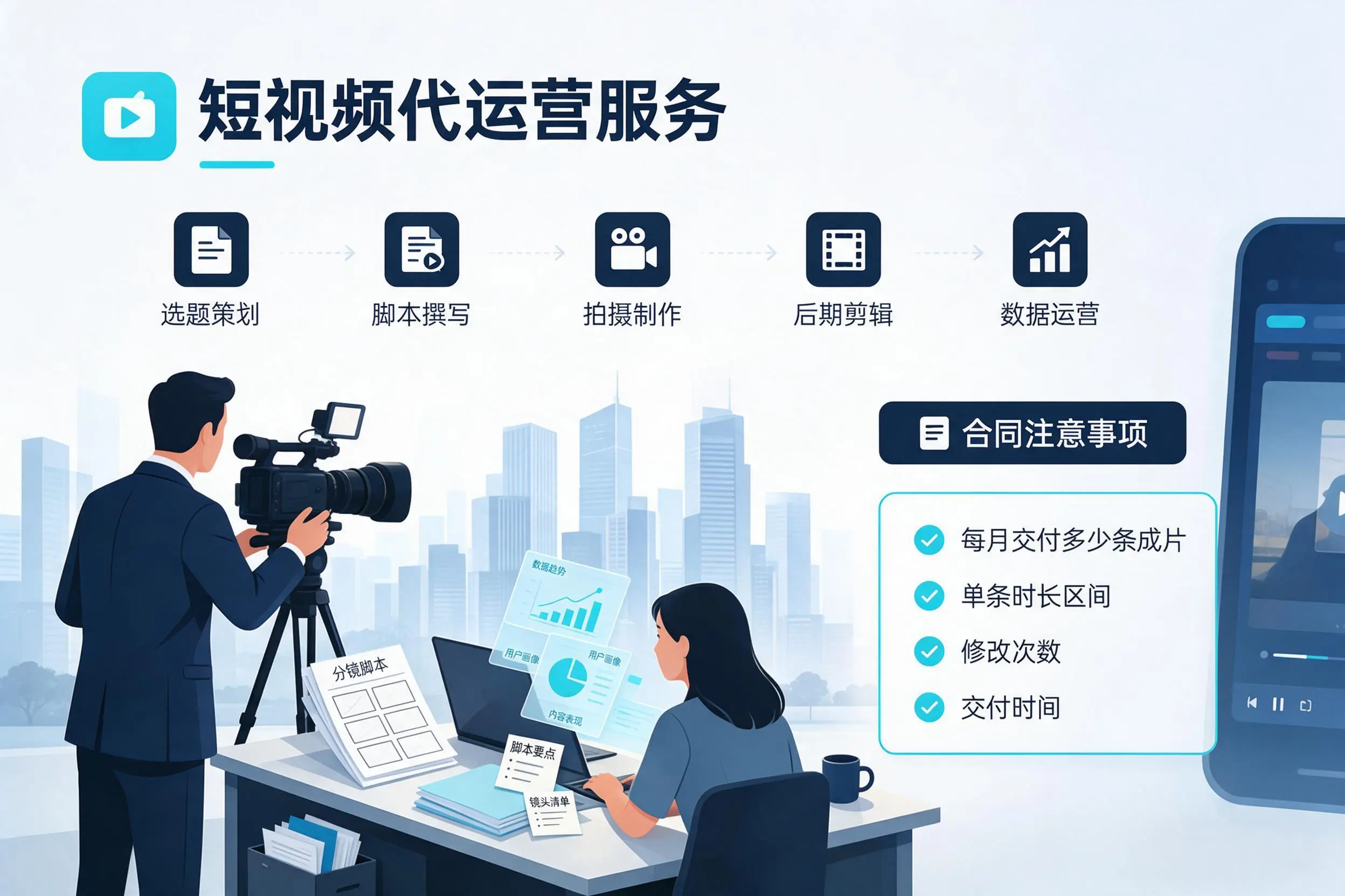 短视频代运营包含哪些服务?琼中企业常见问题科普