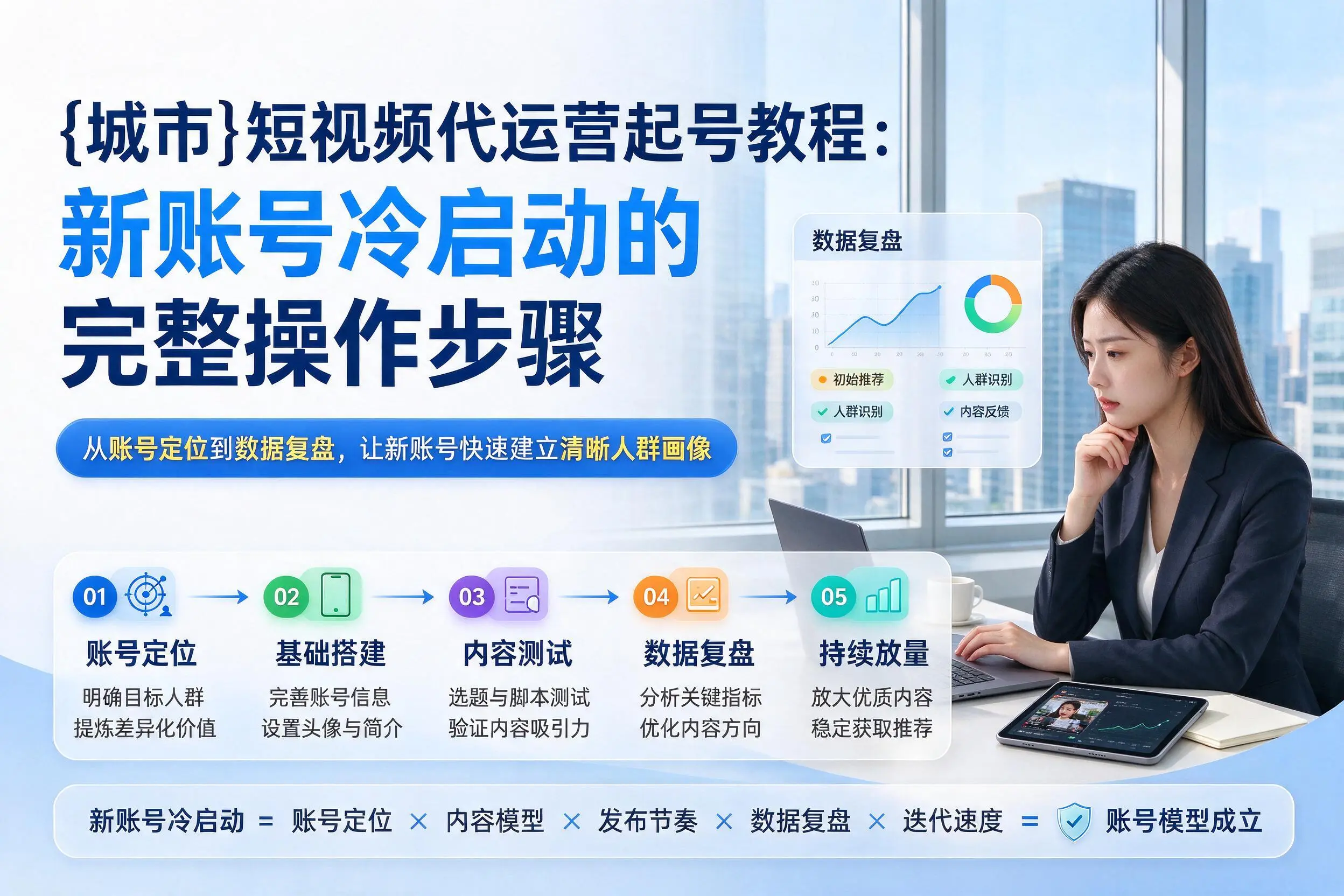琼中短视频代运营起号教程：新账号冷启动的完整操作步骤