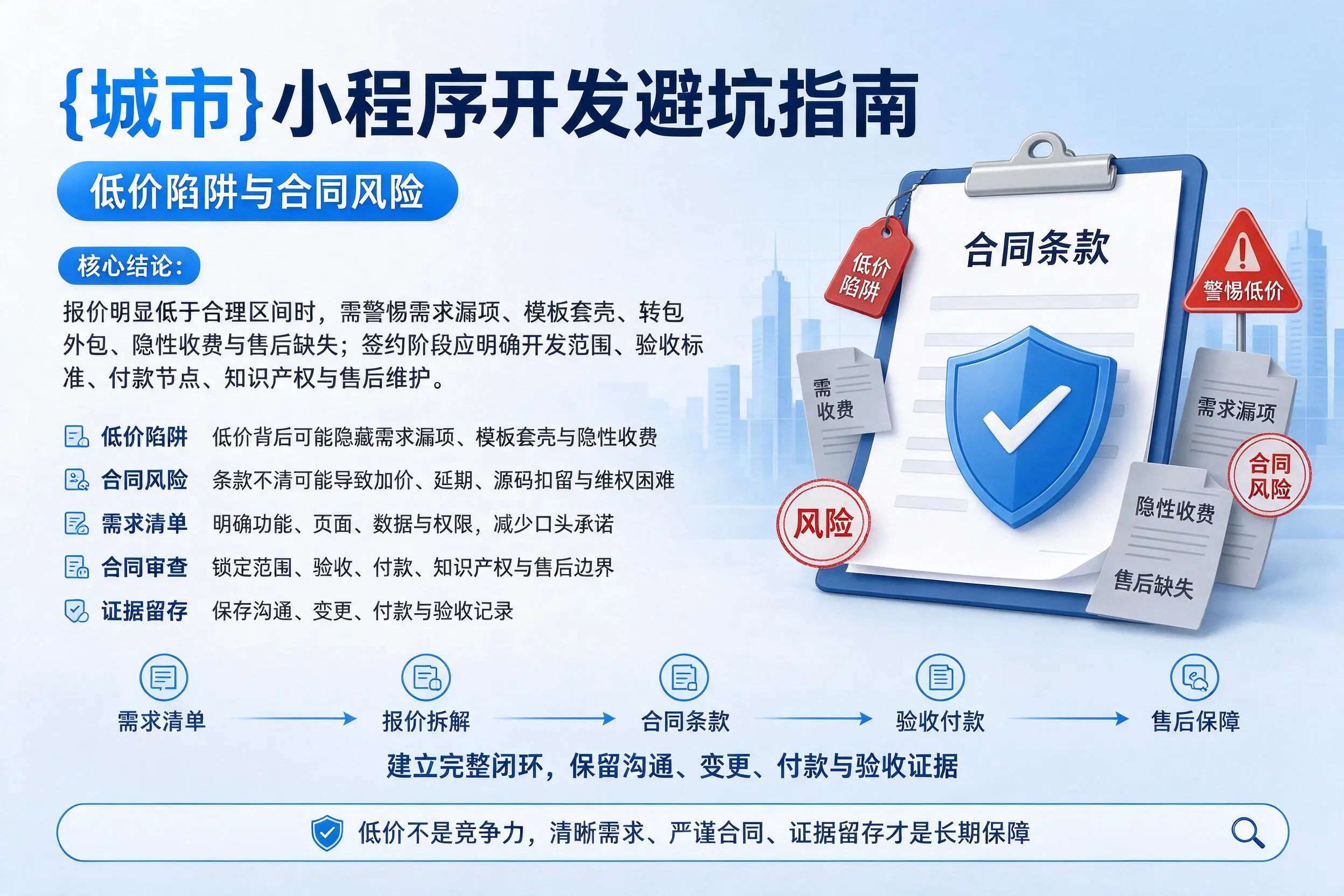琼中小程序开发避坑指南：低价陷阱与合同风险
