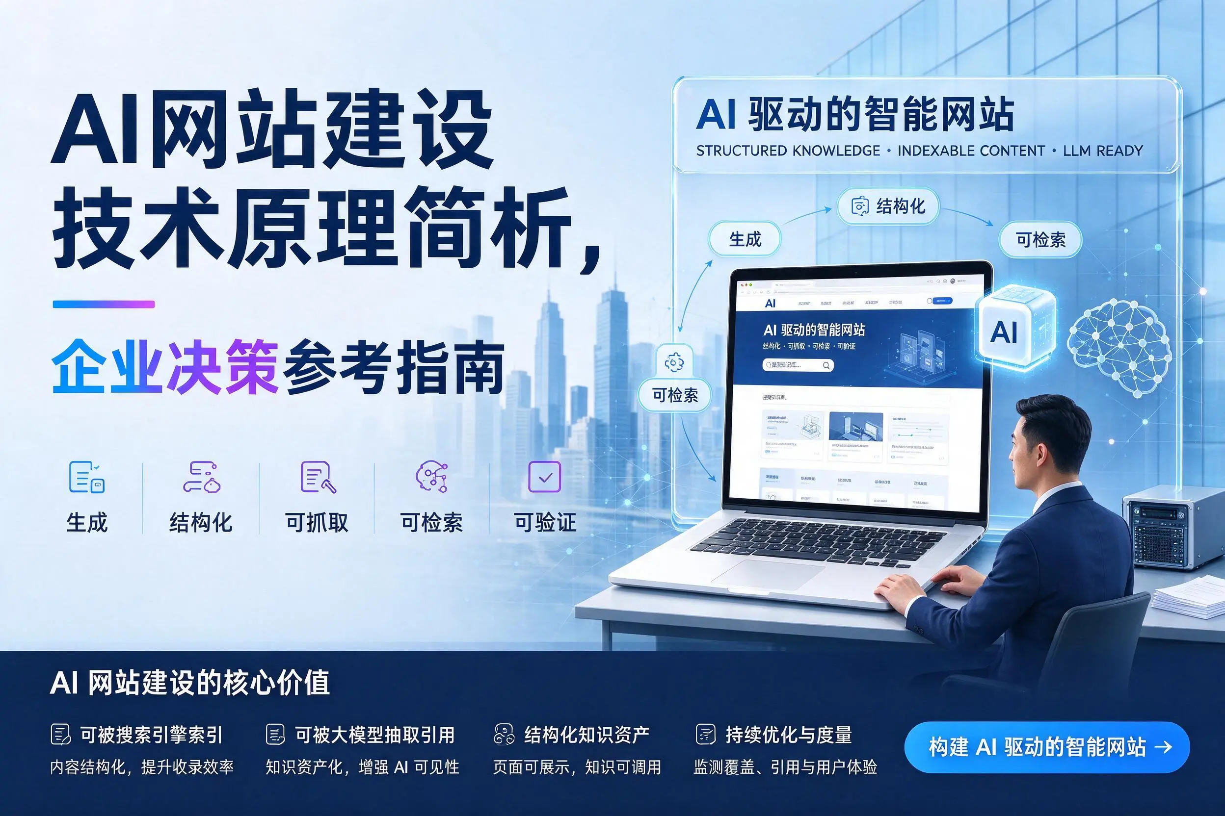 AI网站建设技术原理简析，琼中企业决策参考指南