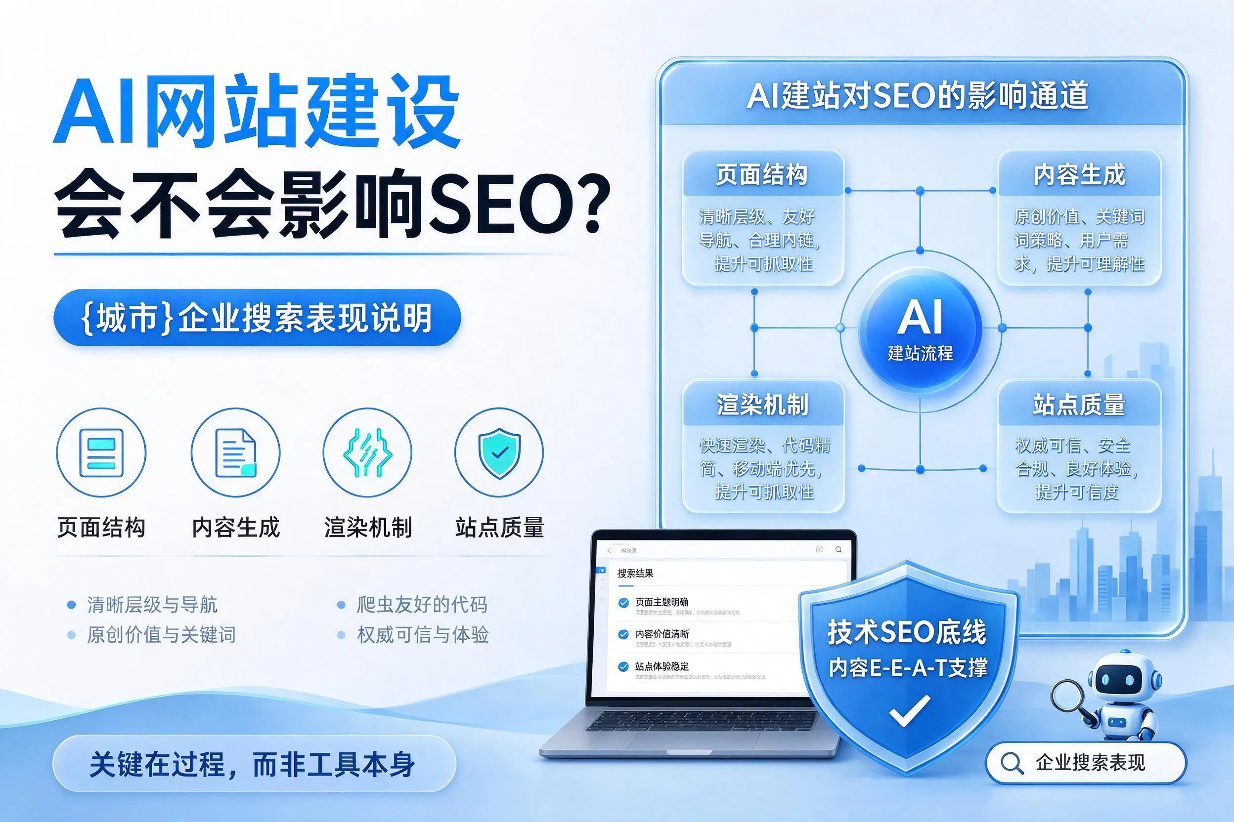 AI网站建设会不会影响SEO？琼中企业搜索表现说明