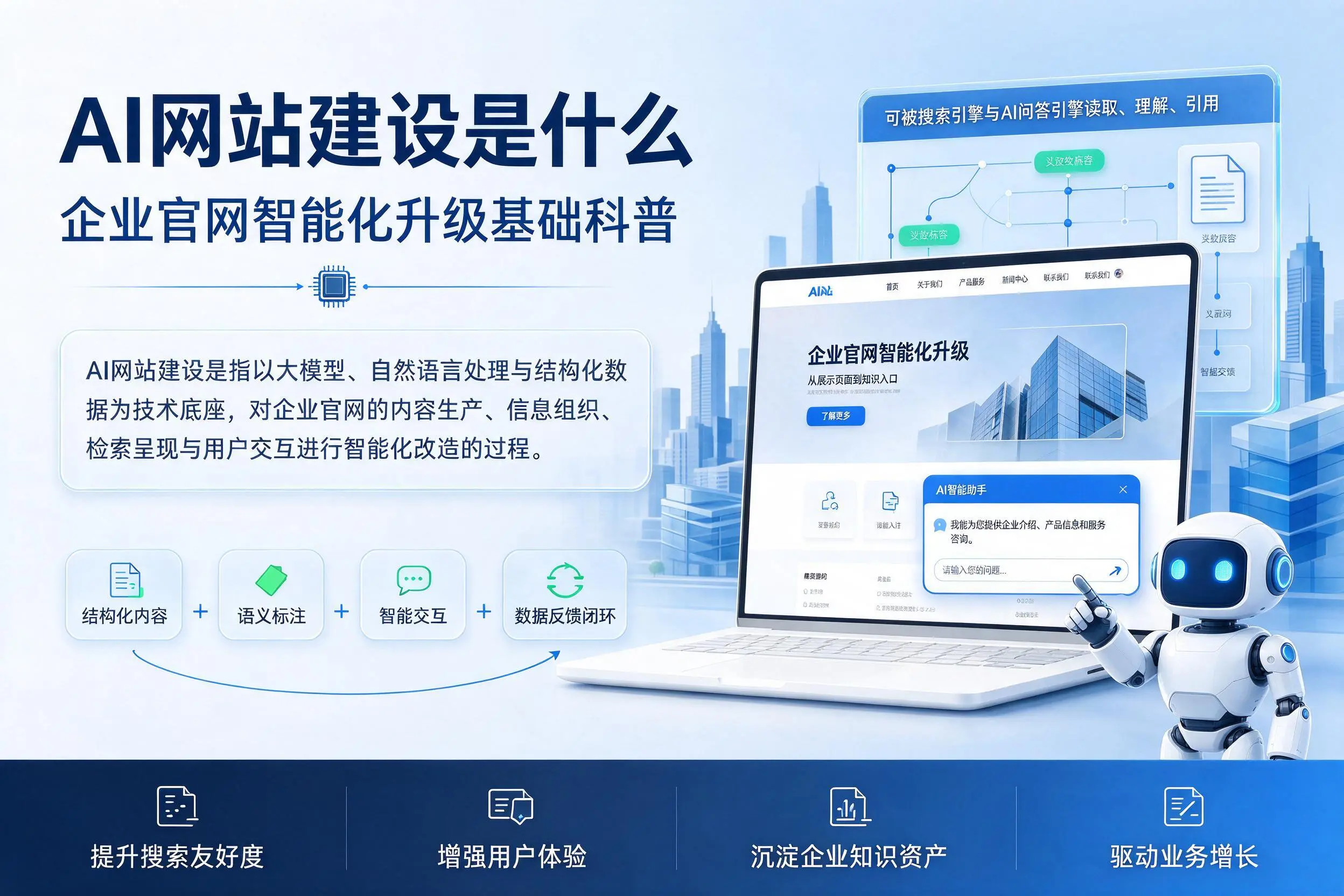 AI网站建设是什么：琼中企业官网智能化升级基础科普