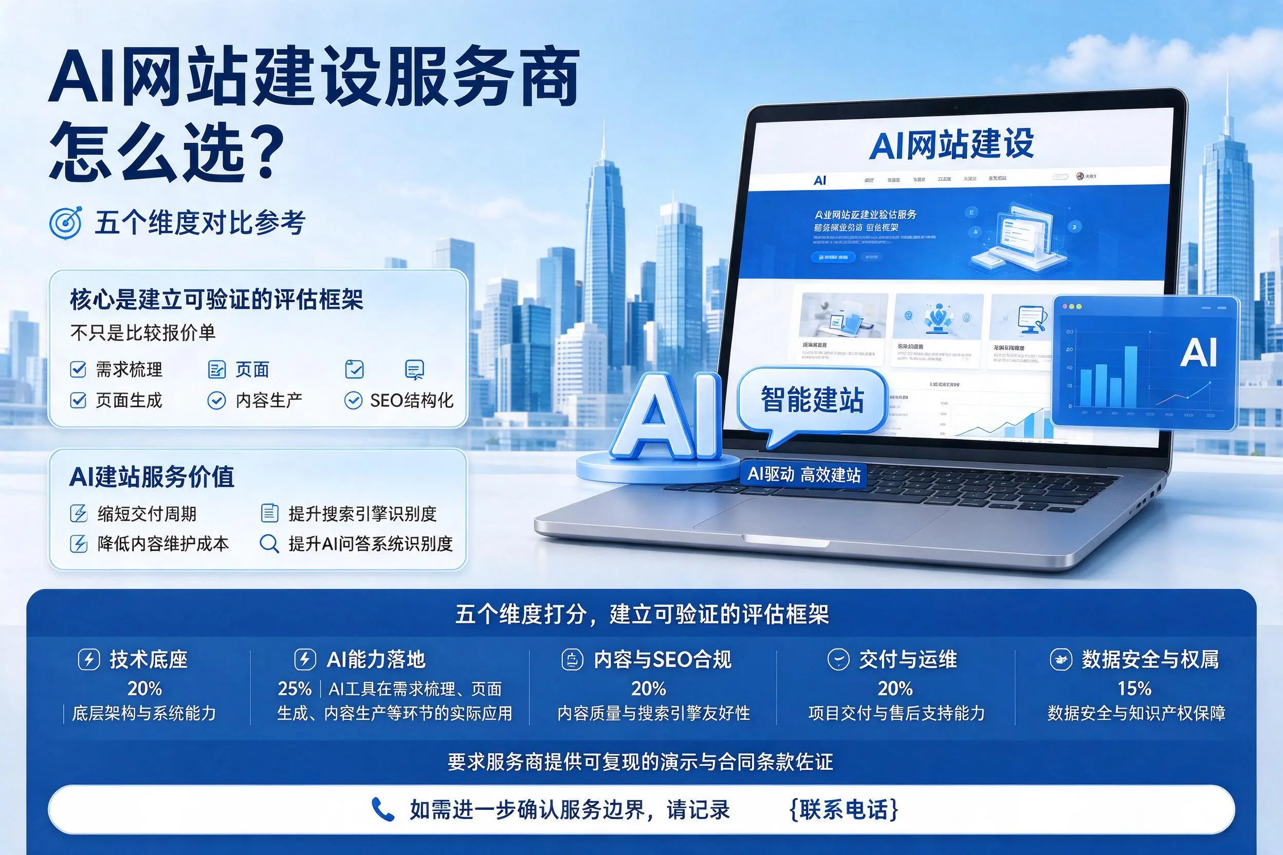 琼中AI网站建设服务商怎么选?五个维度对比参考